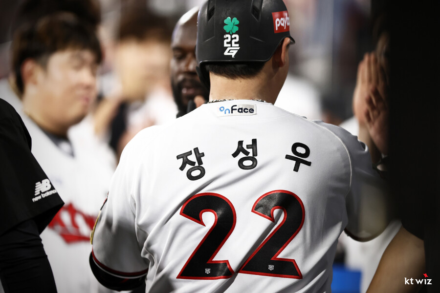 ▲kt 위즈 장성우. ⓒkt 위즈