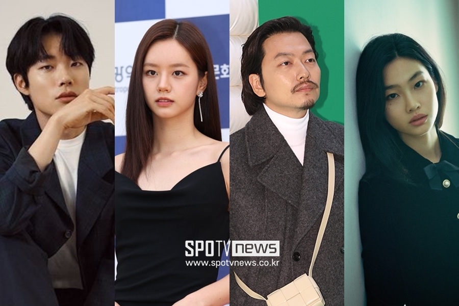 ▲ 류준열, 혜리, 이동휘, 정호연(왼쪽부터). 출처|  ⓒ곽혜미 기자, 씨제스엔터테인먼트, 넷플릭스 제공