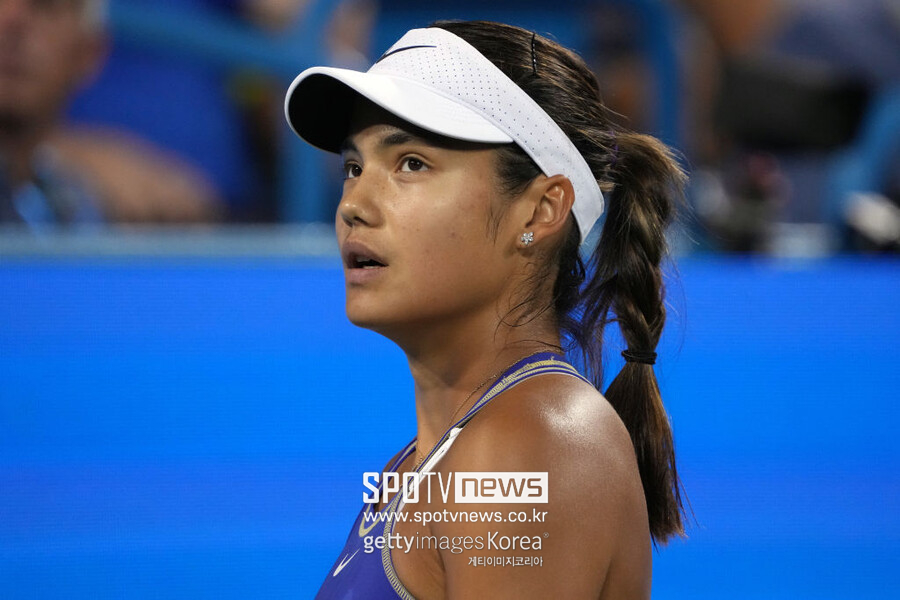 ▲ 2022 WTA 투어 웨스턴 앤 서던 오픈 16강에서 탈락한 에마 라두카누
