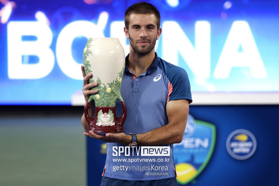 ▲ 2022 ATP 투어 웨스턴 앤 서던 오픈에서 우승한 보르나 초리치