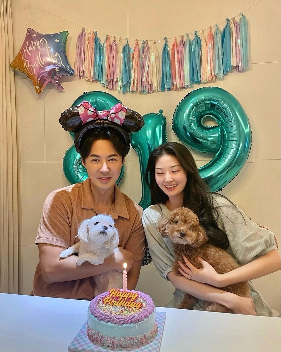 ▲ 전진(왼쪽) 류이서. 출처ㅣ류이서 인스타그램