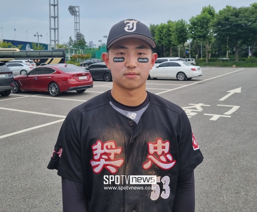 ▲ 장충고 외야수 정준영. ⓒ목동, 박정현 기자