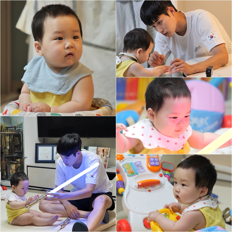 ▲ KBS2 예능프로그램 '슈퍼맨이 돌아왔다' 펜싱선수 김준호, 아들 은우. 제공| KBS