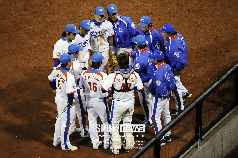 ▲ 많은 국내 선수들에게 큰 무대에 대한 꿈을 키우게 한 2009년 WBC 당시 대표팀