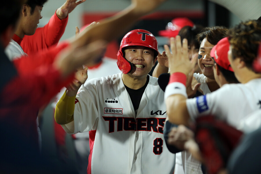 ▲ 결승타를 친 KIA 타이거즈 류지혁 ⓒ KIA 타이거즈