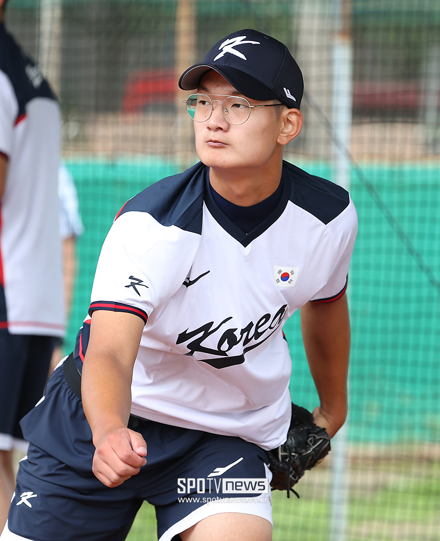 ▲ 서울고 3학년 우완투수 김서현. ⓒ곽혜미 기자