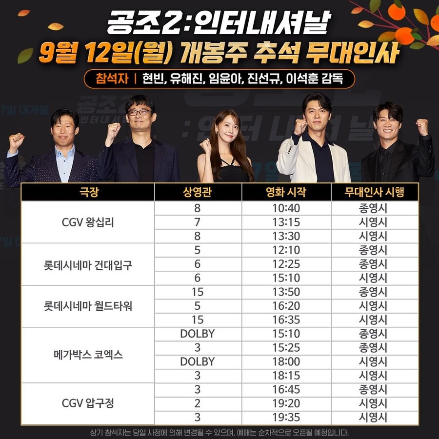 ▲ 공조 무대인사. 제공ㅣCJ ENM