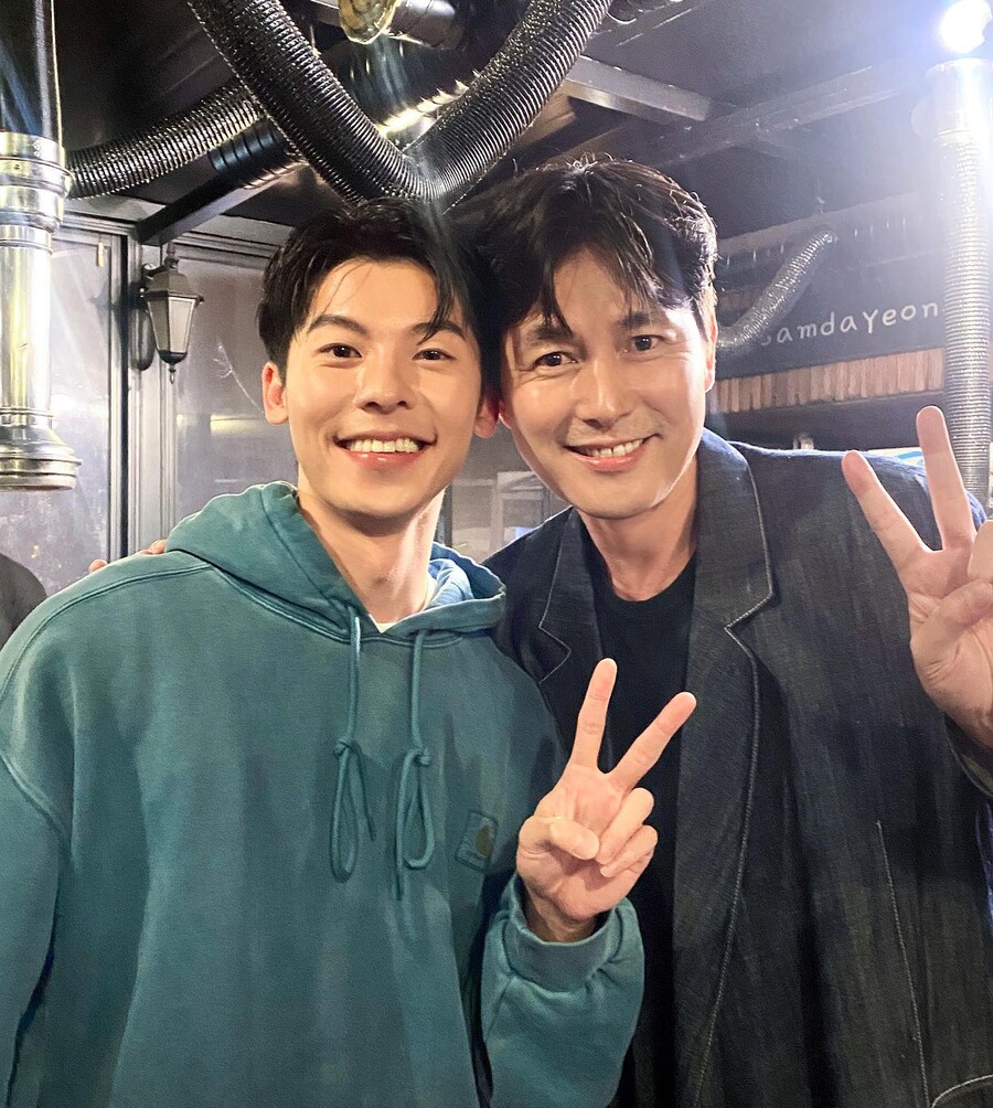 ▲ 허광한(왼쪽), 정우성. 출처ㅣ정우성 인스타그램