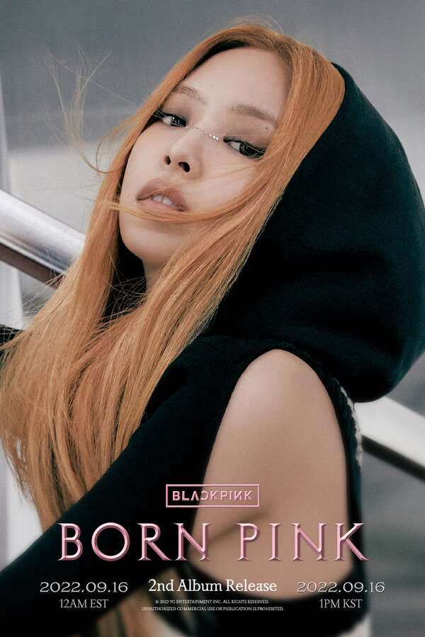 ▲ 블랙핑크 제니의 '본 핑크' 포스터. 제공|YG엔터테인먼트