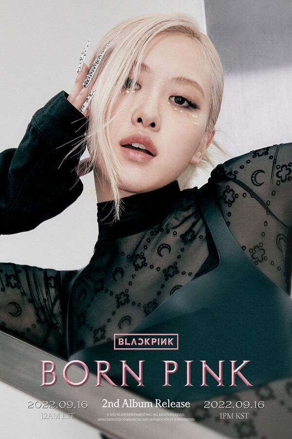 ▲ 블랙핑크 로제의 '본 핑크' 포스터. 제공|YG엔터테인먼트