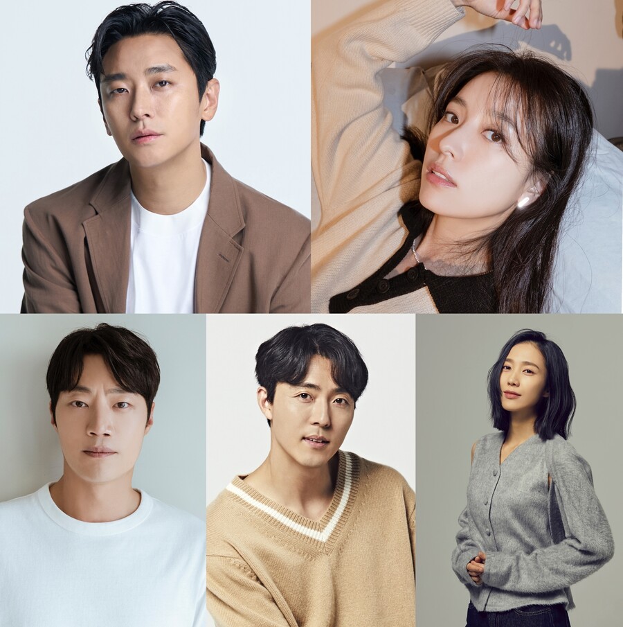 ▲ '지배종'에 출연하는 주지훈, 한효주, 박지연, 이무생, 이희준(왼쪽부터 시계방향으로). 제공| 각 소속사