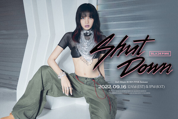 ▲ 블랙핑크 새 앨범 타이틀곡 '셧 다운'의 리사 포스터. 제공|YG엔터테인먼트