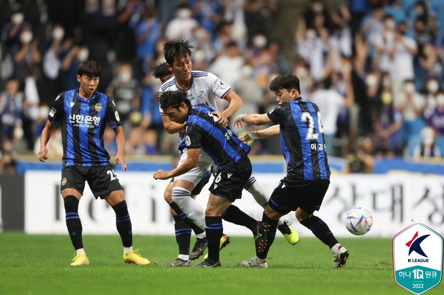 ▲ 인천 유나이티드와 울산 현대가 0-0 무승부를 거뒀다. ⓒ한국프로축구연맹