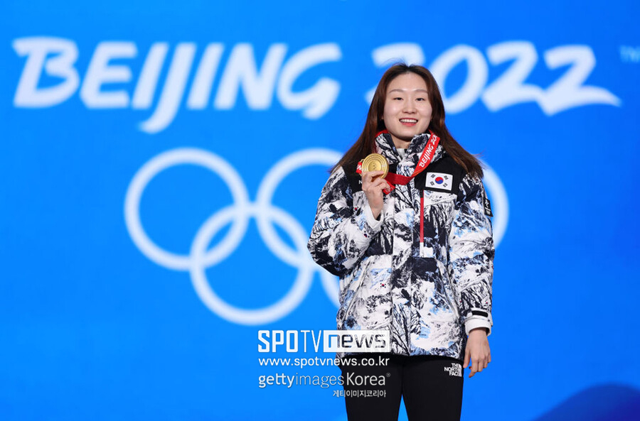 ▲ 2022 베이징 동계 올림픽 쇼트트랙 여자 1500m에서 금메달을 따낸 최민정