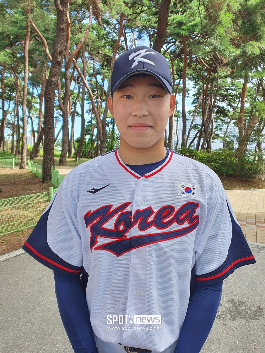▲18세 이하 세계청소년야구선수권대회 대한민국 국가대표팀 투수 김정운. ⓒ강릉, 고봉준 기자