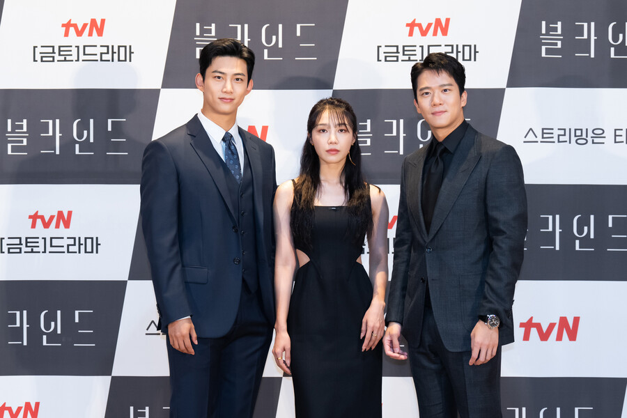 ▲ tvN 새 금토드라마 '블라인드' 배우 옥택연, 정은지, 하석진. 제공| tvN