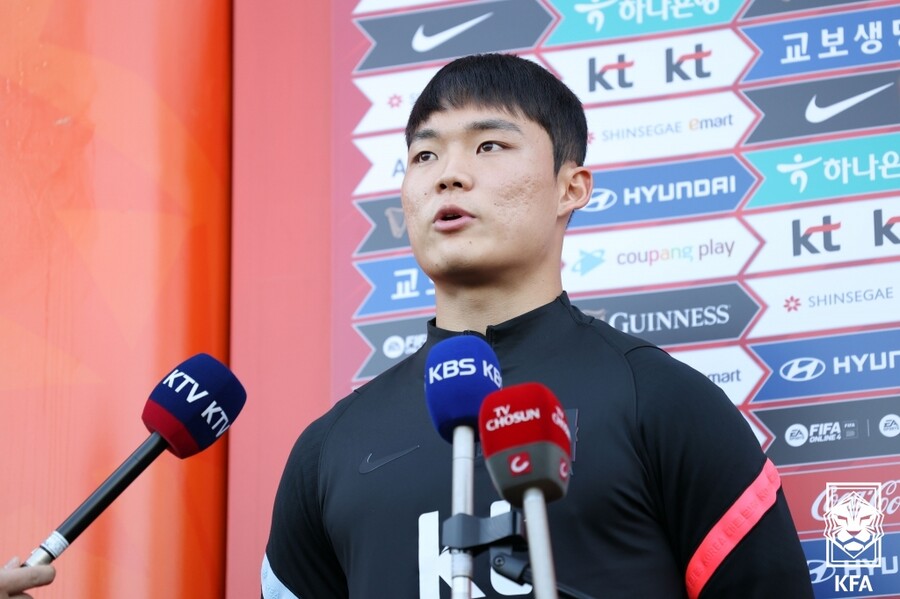 ▲ 오현규(수원 삼성). ⓒ대한축구협회