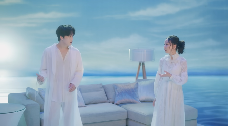 ▲ 김재중, 나카시마 미카. 출처| '원 하트' 뮤직비디오 캡처