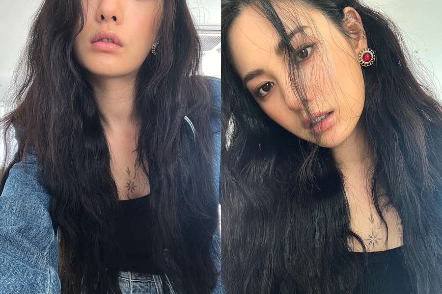 나나, 가슴 타투에도 시선집중…전신만큼 '아찔'