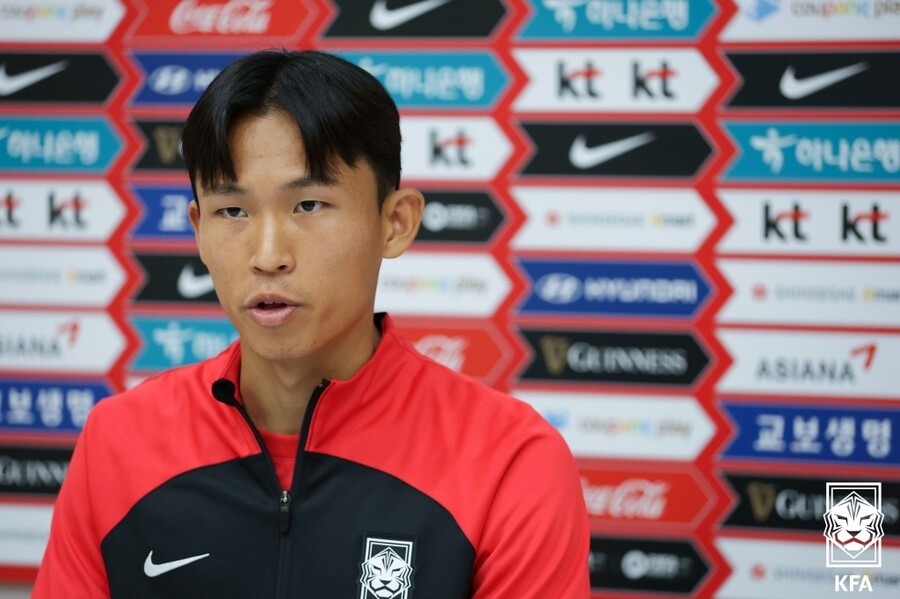 ▲ 축구대표팀 공격수 정우영  ⓒ대한축구협회