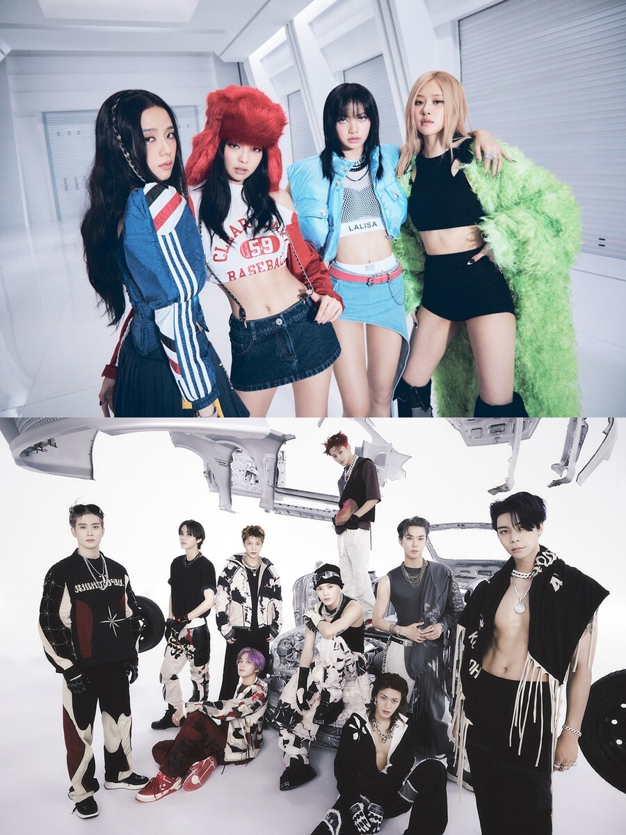 블랙핑크, K팝 걸그룹 최초 빌보드 200 1위…NCT 127은 3위 