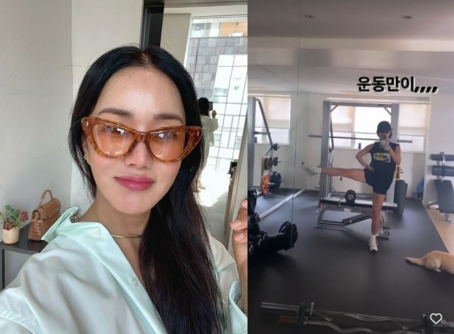 '50대' 엄정화, 이렇게 관리하니 몸매가 좋지…발레리나 올케도 감탄하겠어