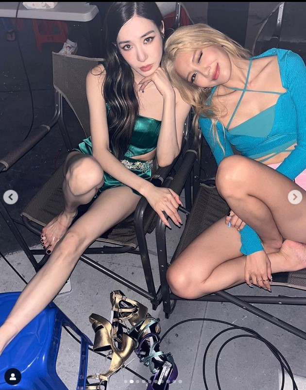▲ 그룹 소녀시대 멤버 티파니, 최수영.  출처| 최수영 인스타그램