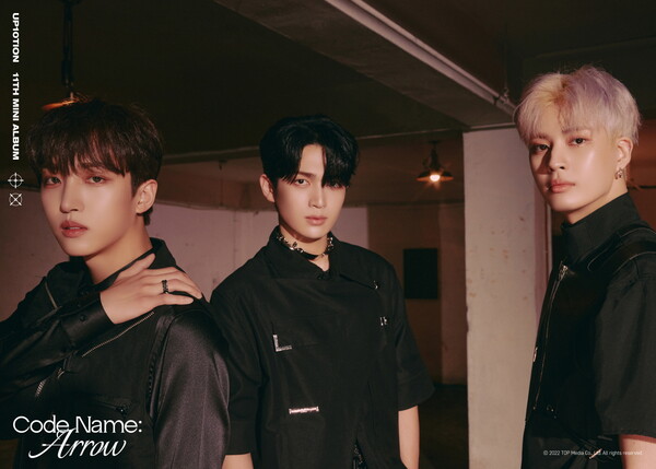 ▲ 업텐션 11번째 미니 앨범 '코드 네임 : 애로우' 첫 콘셉트 포토. 제공|티오피미디어