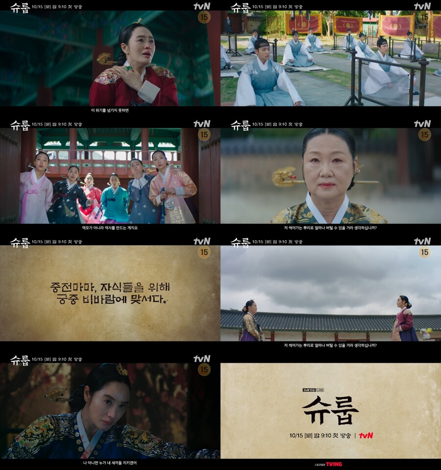▲ tvN 새 토일드라마 '슈룹' 메인 예고 영상. 제공| tvN