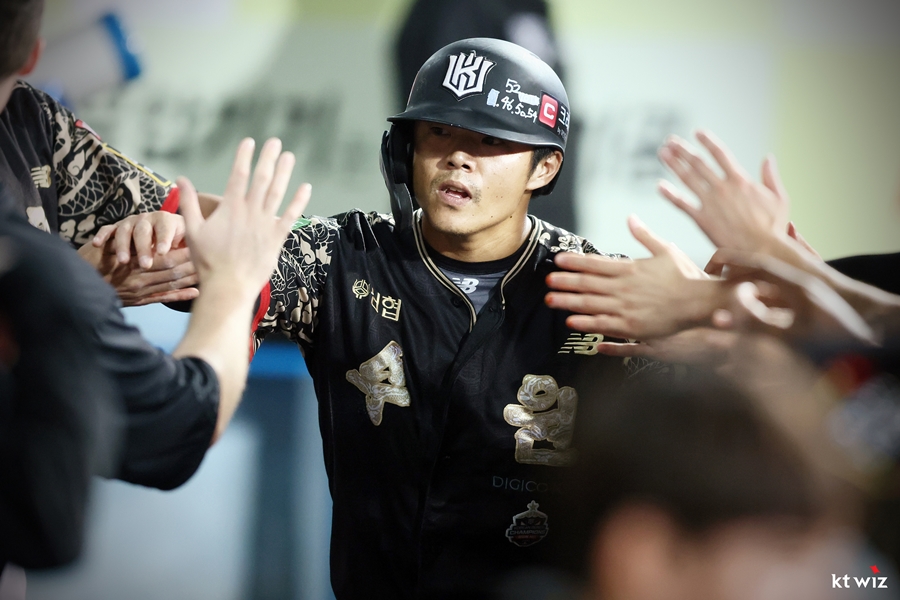 ▲ kt 위즈 외야수 조용호. ⓒkt 위즈