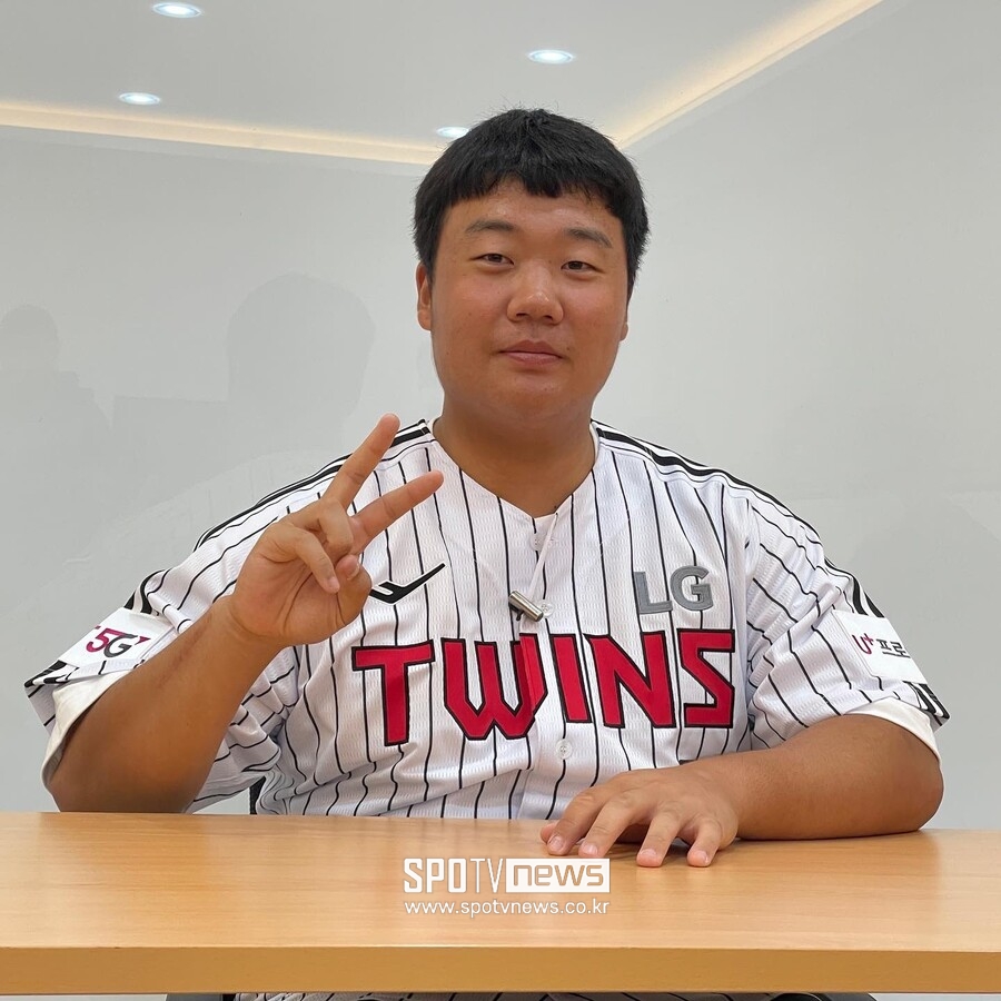 ▲ LG 예비 신인 김범석 ⓒ 신원철 기자