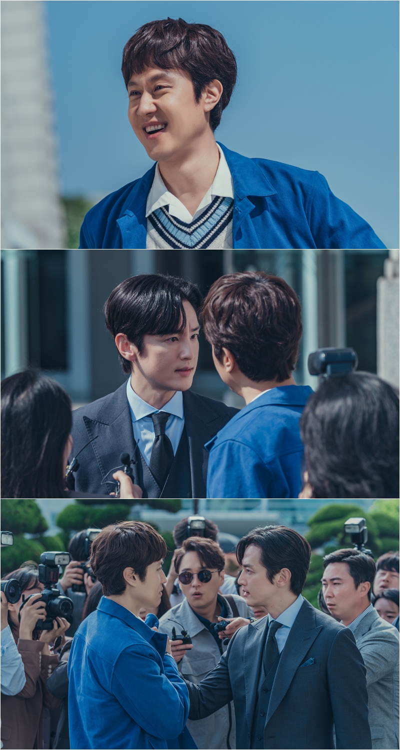 ▲ tvN 월화드라마 '멘탈코치 제갈길' 배우 권율, 정우 스틸. 제공| tvN