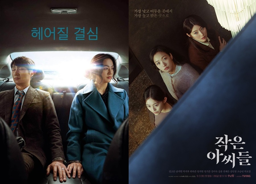 ▲ 헤어질 결심 포스터(왼쪽), 작은아씨들 포스터. 제공ㅣCJ ENM