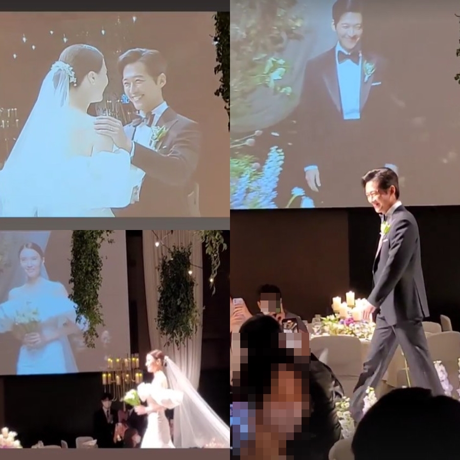 "바라만 봐도 행복" 남궁민♥진아름 결혼식…눈물 프러포즈→동방신기 축가[종합]
