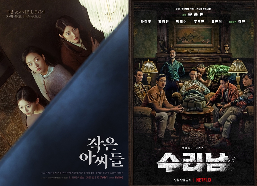 ▲ '작은 아씨들' '수리남' 포스터. 제공|tvN, 넷플릭스