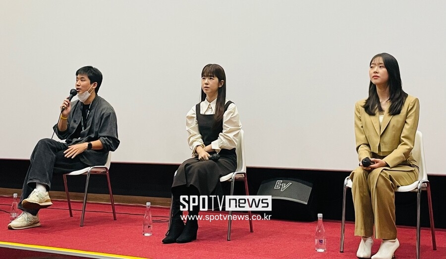 ▲ 왼쪽부터 조현철 감독, 박혜수, 김시은.  ⓒ강효진 기자