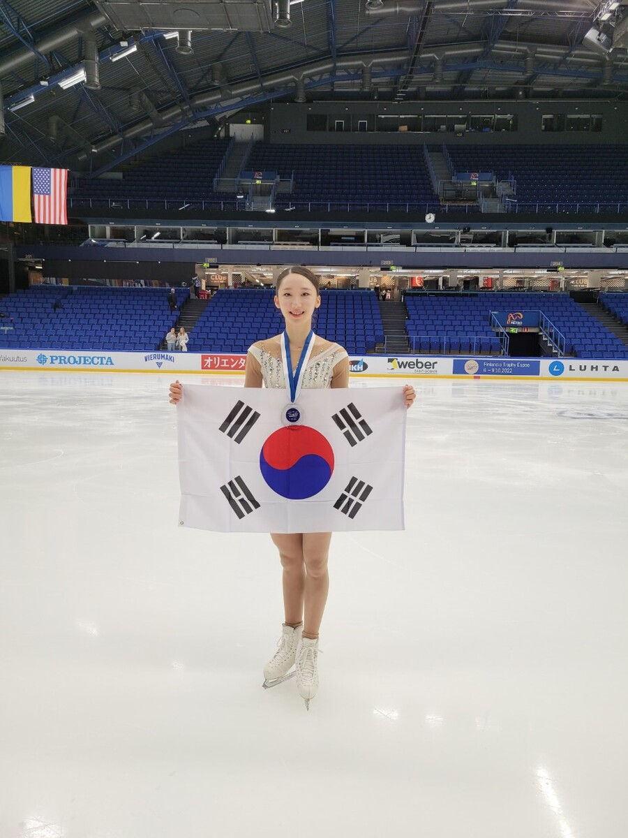 ▲ 2022 ISU 피겨 스케이팅 챌린저 대회 핀란디아 트로피 여자 싱글에서 우승한 김예림 ⓒ올댓스포츠