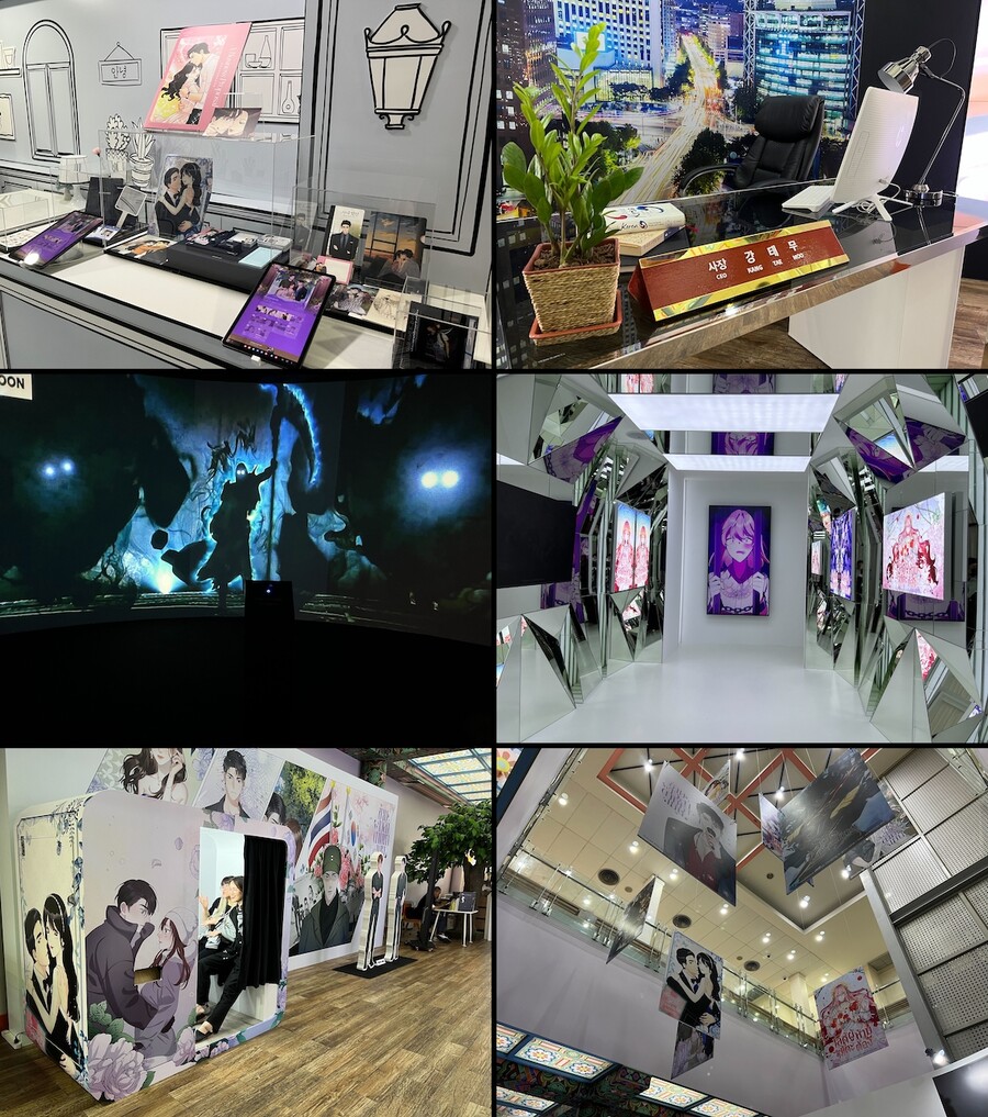 ▲ 태국 방콕 'K-웹툰 전시회' 현장 사진. 제공ㅣ카카오엔터테인먼트