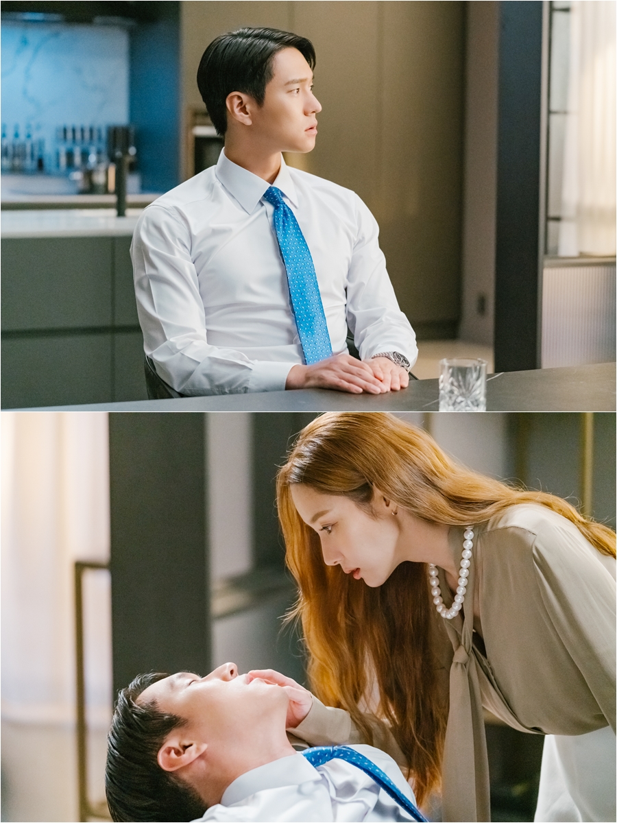 박민영이 왜이럴까…고경표와 취중 키스 후 입술만 쳐다보네('월수금화목토')