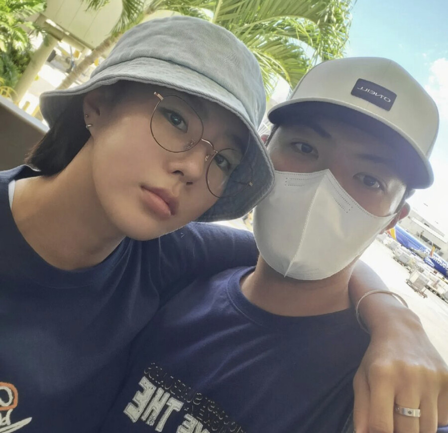 이상화, ♥강남에 '박력 어깨동무'…닮아가는 초밀착 투샷