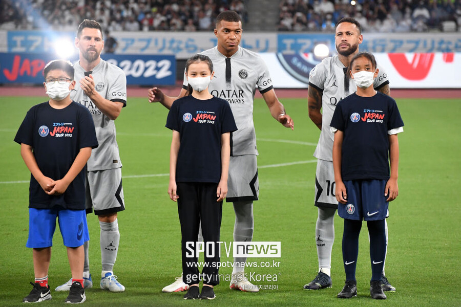 ▲ PSG 대표 공격수 3인. 리오넬 메시, 킬리안 음바페, 네이마르.