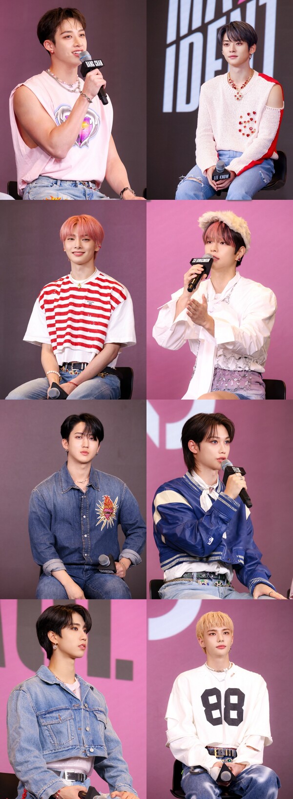 ▲ '맥시던트'로 빌보드200 1위를 차지한 스트레이 키즈. 왼쪽 위부터 시계방향으로 방찬, 리노, 승민, 펠릭스, 현진, 한, 창빈, 아이엔. 제공|JYP엔터테인먼트