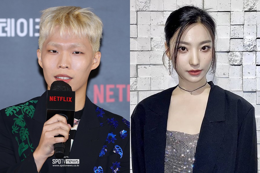 ▲ 악뮤 이찬혁(왼쪽), 프로미스나인 이새롬. 출처|곽혜미 기자, 이새롬 인스타그램