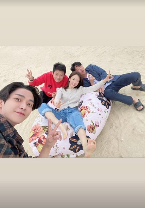 ▲ 배우 성동일, 김희원, 김아중, 로운. 출처| 김아중 인스타그램