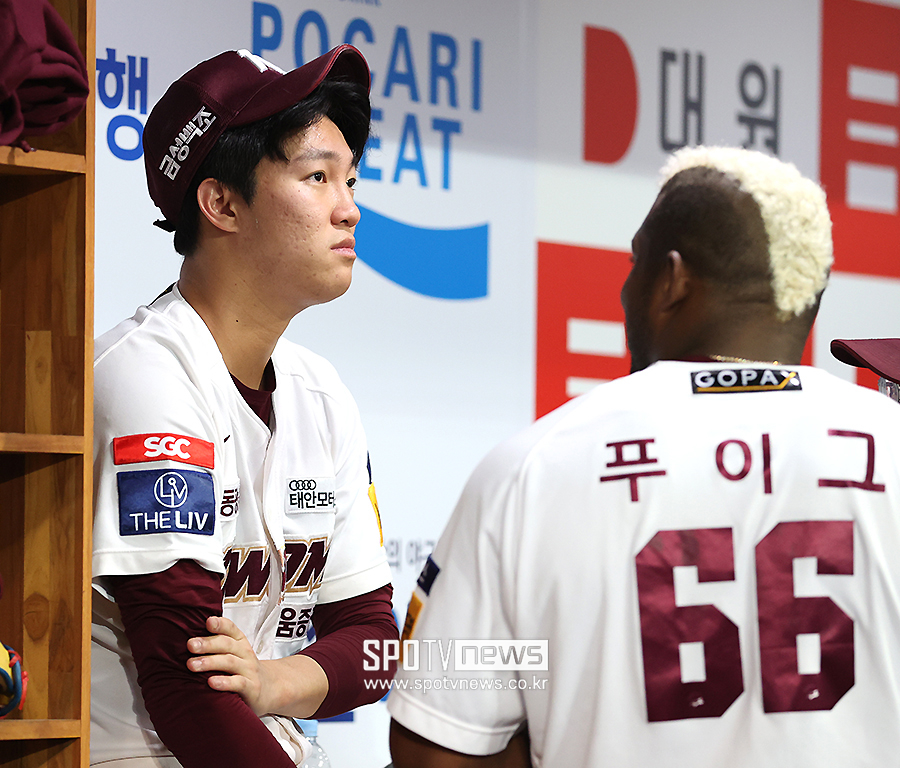 ▲ 안우진 푸이그 ⓒ곽혜미 기자