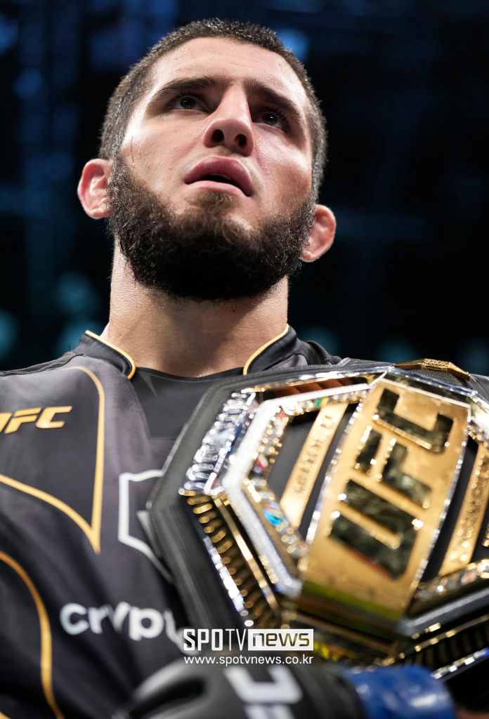 ▲ UFC 라이트급 새 챔피언 이슬람 마카체프. ⓒUFC 제공