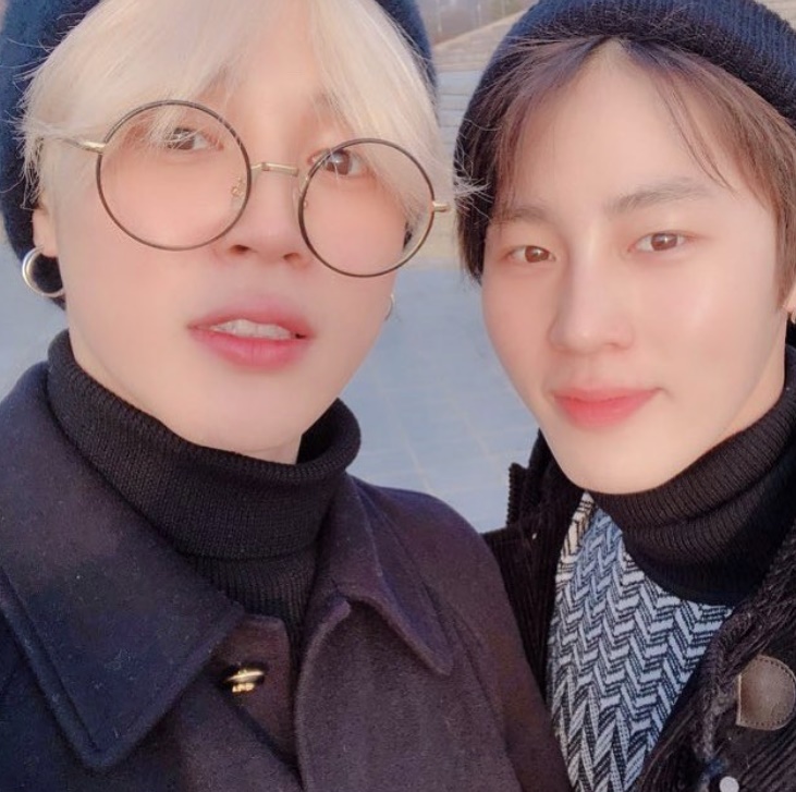 ▲ 방탄소년단 지민(왼쪽), 하성운. 출처| 하성운 인스타그램