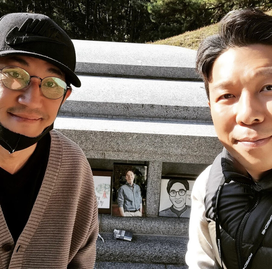 한정수, 故김주혁 찾았다 “늘 고맙다”