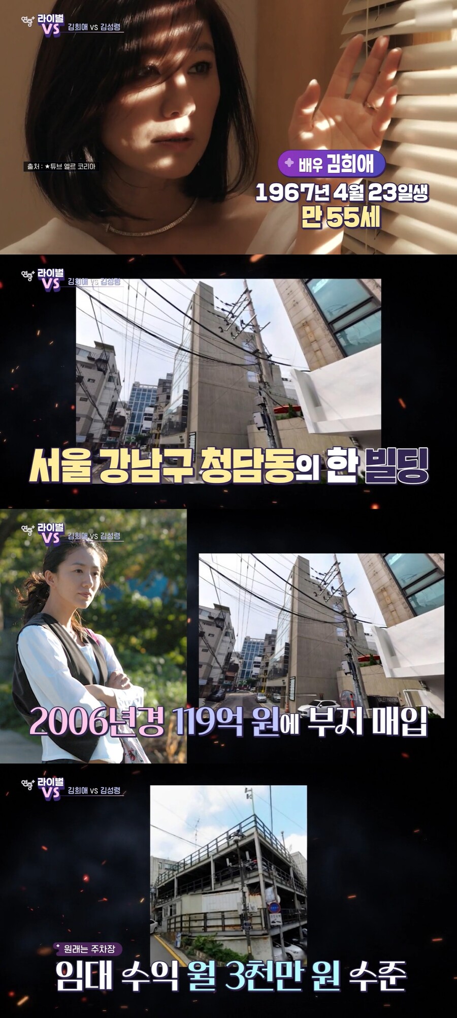 김희애, 청담동 주차장 허물고 '500억대' 빌딩 올려 "월 임대수익 1억"('연중')