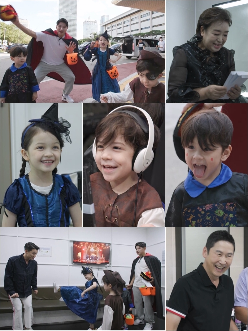 신동엽·혜은이, 찐건나파블리 핼러윈 사탕 선물에 격한 환영→용돈까지('슈돌')